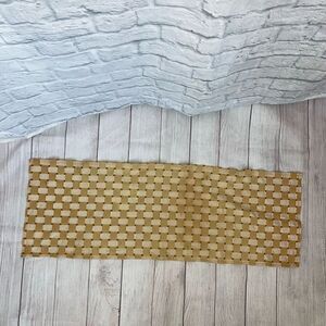 Vintage basket weave table runner 40”x14”